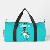 Gepersonaliseerde danser plunjezak aqua wit #1 (Achterkant)