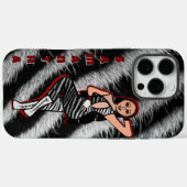 Gepersonaliseerde danser Rode Zebra #2 Case-Mate iPhone Case (Achterkant (horizontaal))