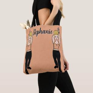 Gepersonaliseerde danser Tas (perzik)