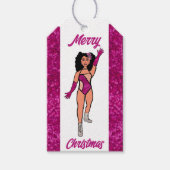 Gepersonaliseerde dansgeschenk Label Fuchsia B Cadeaulabel (Voorkant)