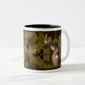 Gepersonaliseerde Dark Camo Deer Mok (Voorkant rechts)
