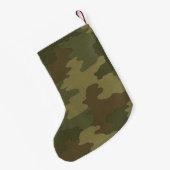 Gepersonaliseerde Dark Camouflage Kerstkous Kleine Kerstsok (Achterkant (Hangend))