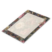 Gepersonaliseerde  Dark Gothic Wild Roos Garden Notitieblok (Schuin)