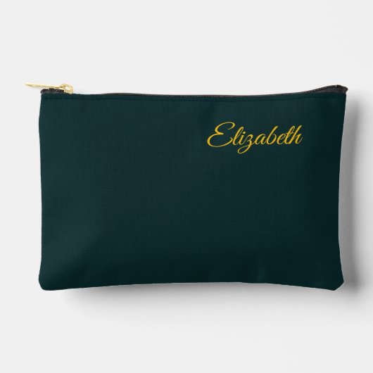 Gepersonaliseerde Dark Oerwoud Green Classic Solid Etui (Voorkant)