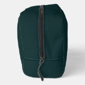 Gepersonaliseerde Dark Oerwoud Green Classic Solid Toilettasje (Rechts)