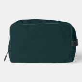 Gepersonaliseerde Dark Oerwoud Green Classic Solid Toilettasje (Achterkant)
