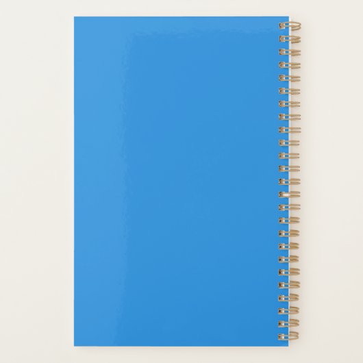Gepersonaliseerde Darkend Blue dateerde mijn dagel Planner (Achterkant)