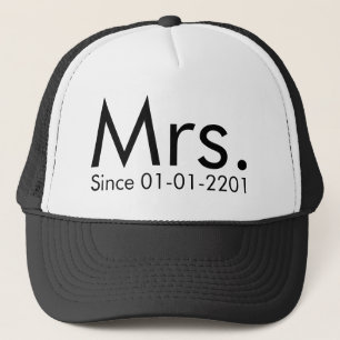 Gepersonaliseerde datum Mrs. Net getrouwd met Brid Trucker Pet