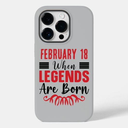 Gepersonaliseerde datum Verjaardagslegendes worden Case-Mate iPhone Case (Achterkant)