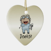 Gepersonaliseerde de Beroeps van de Tandarts van Keramisch Ornament (Rechts)