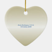 Gepersonaliseerde de Beroeps van de Tandarts van Keramisch Ornament (Achterkant)