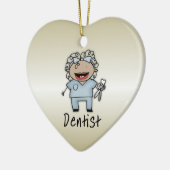 Gepersonaliseerde de Beroeps van de Tandarts van Keramisch Ornament (Links)