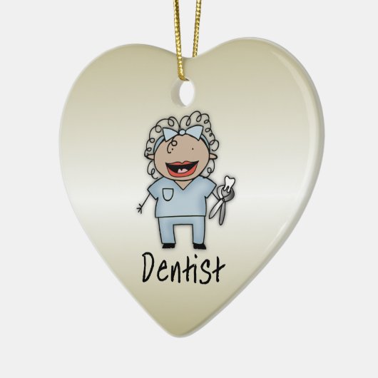 Gepersonaliseerde de Beroeps van de Tandarts van Keramisch Ornament (Links)