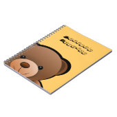 Gepersonaliseerde de Druk van de teddybeer Notitieboek (Linkerzijde)