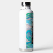 Gepersonaliseerde de Groene en Blauwe Vloeiende Ku Waterfles (Rechts)