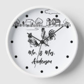 Gepersonaliseerde de heer en mevrouw Chickens Roos (Voorkant)