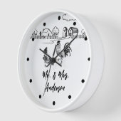 Gepersonaliseerde de heer en mevrouw Chickens Roos (Hoek)