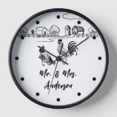 Gepersonaliseerde de heer en mevrouw Chickens Roos (Voorkant)