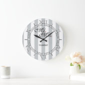 Gepersonaliseerde de heer en mevrouw op een grote klok (Huis)