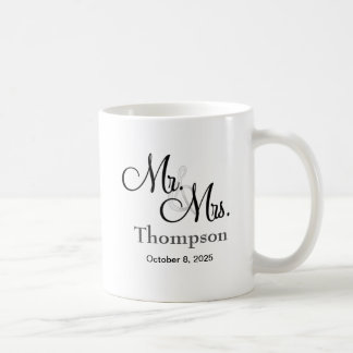 Gepersonaliseerde de heer en mevrouw Wedding Koffiemok