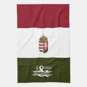 Gepersonaliseerde de heer & mevrouw Hongaars Theedoek (Verticaal)