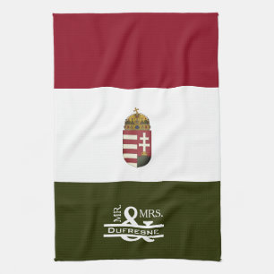 Gepersonaliseerde de heer & mevrouw Hongaars Theedoek