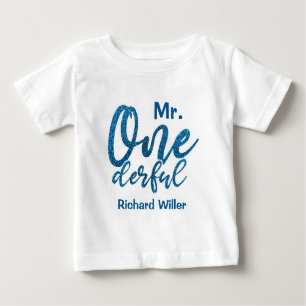 Gepersonaliseerde de heer Onederful Baby Boy T-Shi