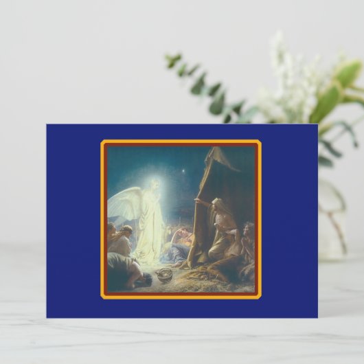 Gepersonaliseerde de Herders van het Bezoek van Feestdagenkaart (Staand voorkant)