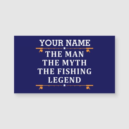 Gepersonaliseerde De Man De Mythe De Vislegend (Voorkant)