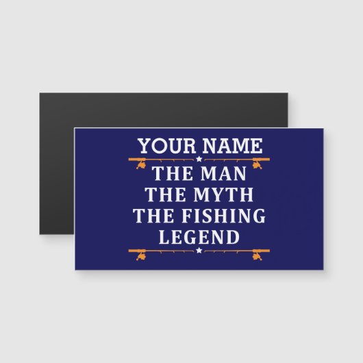 Gepersonaliseerde De Man De Mythe De Vislegend (Voorkant / Achterkant)