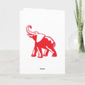 Gepersonaliseerde de notakaarten van de Olifant Notitiekaartje (Achterkant)