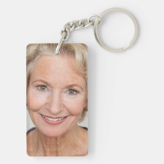 Gepersonaliseerde de oproep Ik wou dat ik kon foto Sleutelhanger (achterkant)