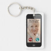 Gepersonaliseerde de oproep Ik wou dat ik kon foto Sleutelhanger (Voorkant)