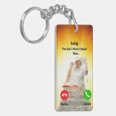 Gepersonaliseerde de oproep Ik wou dat ik kon Sleu Sleutelhanger (Voorkant Links)