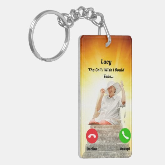 Gepersonaliseerde de oproep Ik wou dat ik kon Sleu Sleutelhanger (Voorkant Links)