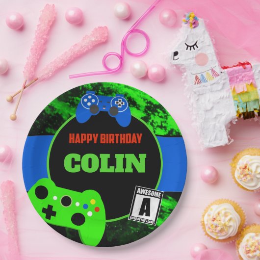 Gepersonaliseerde de Partij van de Verjaardag van Papieren Bordje (Feest)