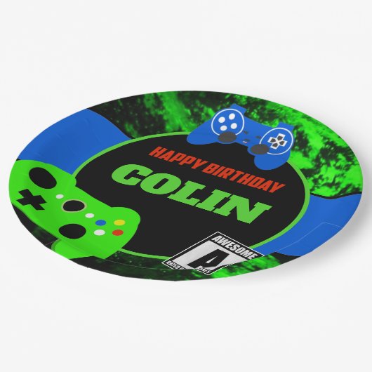 Gepersonaliseerde de Partij van de Verjaardag van Papieren Bordje (Gekanteld)