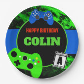 Gepersonaliseerde de Partij van de Verjaardag van Papieren Bordje (Voorkant)