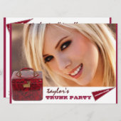 gepersonaliseerde de partijuitnodiging van de boom kaart (Voorkant / Achterkant)