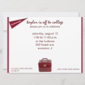 gepersonaliseerde de partijuitnodiging van de boom kaart (Achterkant)