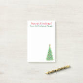 Gepersonaliseerde de post-itnota's van Kerstmis Post-it® Notes (Op bureau)
