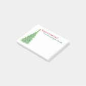 Gepersonaliseerde de post-itnota's van Kerstmis Post-it® Notes (Schuin)