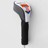 Gepersonaliseerde de Vlag van Kroatië Golfheadcover (Schuin)