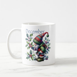Gepersonaliseerde December Geboortemaand Tuin Gnoo Koffiemok