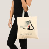 Gepersonaliseerde decoratieve kerst-kerstman tote bag (Voorkant (product))