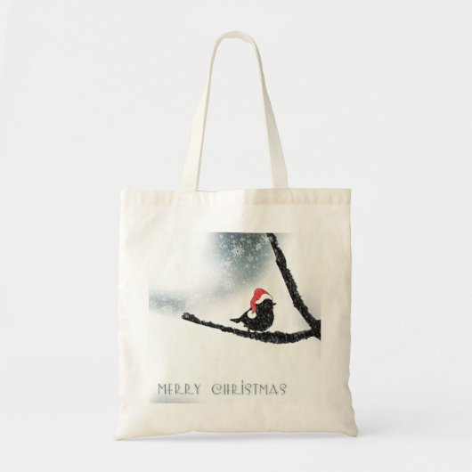 Gepersonaliseerde decoratieve kerst-kerstman tote bag (Voorkant)