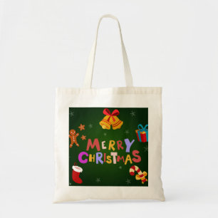 Gepersonaliseerde decoratieve kerstarenrenier tote bag
