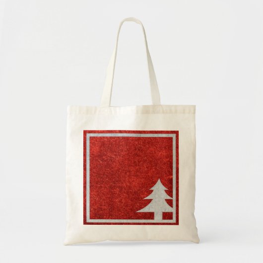 Gepersonaliseerde decoratieve kerstboom tote bag (Voorkant)