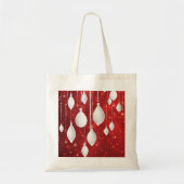 Gepersonaliseerde decoratieve kerstboom tote bag (Voorkant)