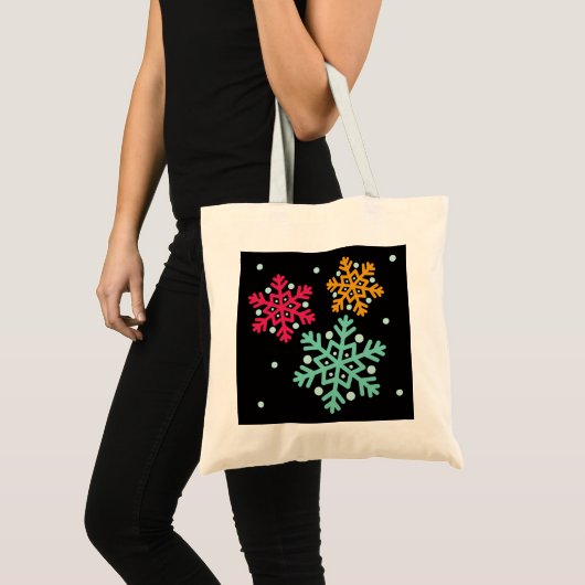 Gepersonaliseerde decoratieve kerstcadeautjes tote bag (Voorkant (product))